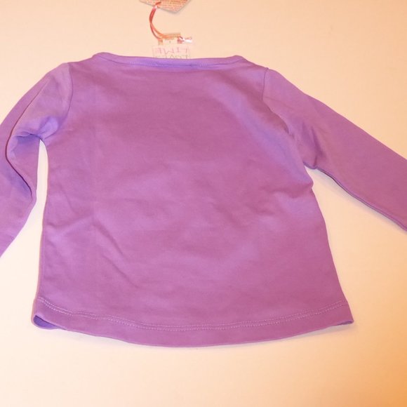 Lemon Loves Lime Purple Girl Toddler Size 2 Years Fairy Applique Embroidery Top - Picture 5 of 6